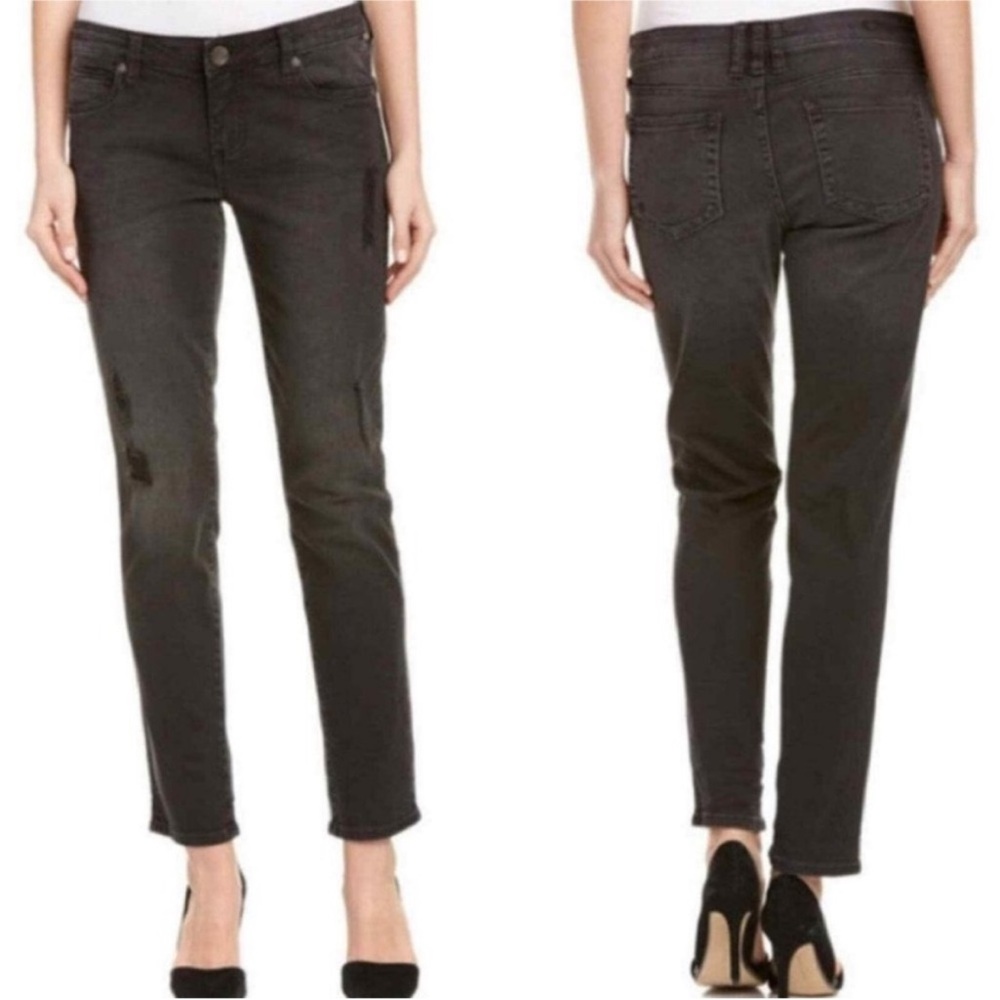 Kut From The Kloth  Washed Black Catherine Boyfriend Jeans